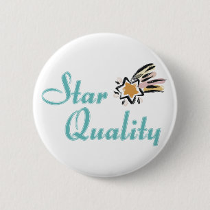 Badge Rond 5 Cm Bouton de qualité d'étoile