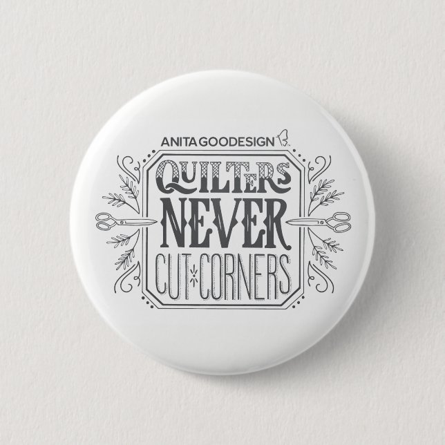Badge Rond 5 Cm Bouton de Quilters (Devant)