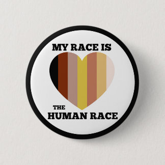 Badge Rond 5 Cm Bouton de race humaine (2,25")