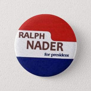 Badge Rond 5 Cm Bouton de Ralph Nader