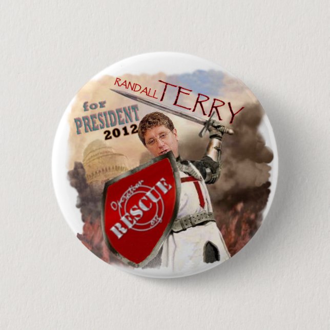 Badge Rond 5 Cm Bouton de Randall Terry 2012 (Devant)