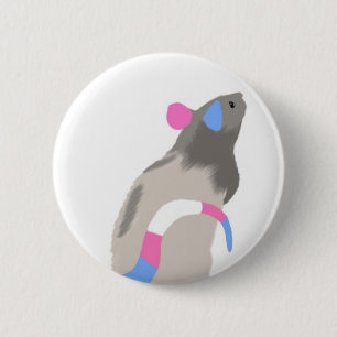 Badge Rond 5 Cm Bouton de rat de transport