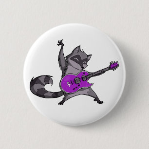 Badge Rond 5 Cm Bouton de raton laveur