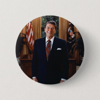Badge Rond 5 Cm Bouton de Reagan