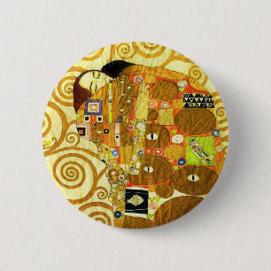 Badge Rond 5 Cm Bouton de réalisation de Gustav Klimt