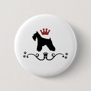 Badge Rond 5 Cm Bouton de règle de Schnauzers