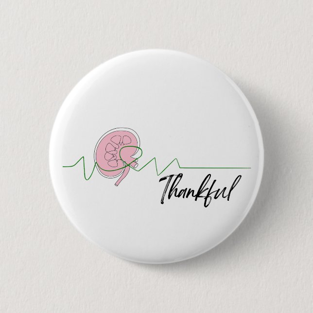 Badge Rond 5 Cm Bouton de rein (Devant)