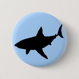Badge Rond 5 Cm Bouton de requin d'ombre