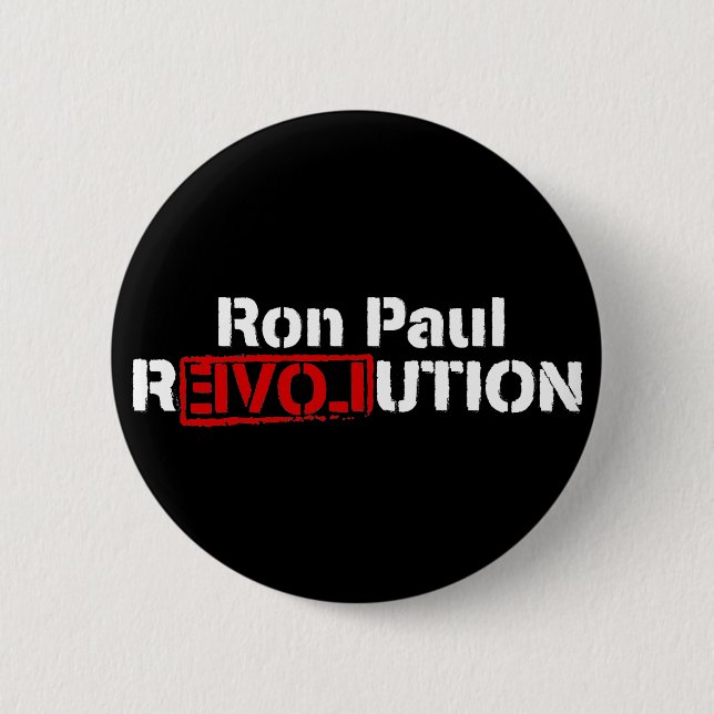Badge Rond 5 Cm Bouton de révolution de Ron Paul (Devant)
