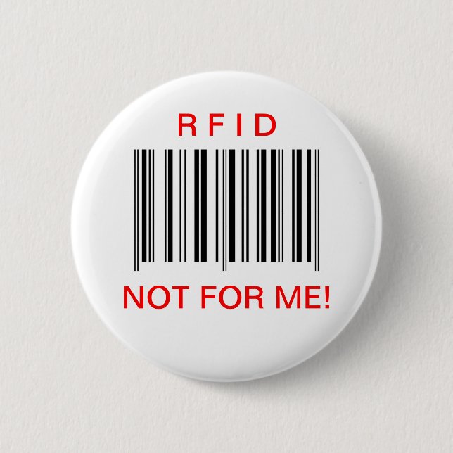 Badge Rond 5 Cm Bouton de "RFID" (Devant)