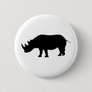 Badge Rond 5 Cm Bouton de rhinocéros