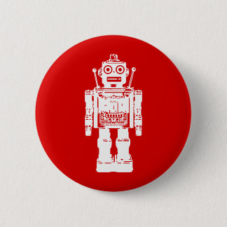 Badge Rond 5 Cm Bouton de robot