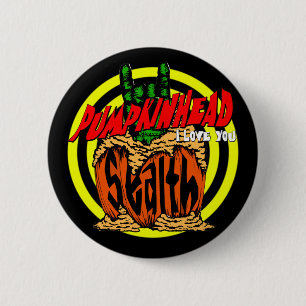 Badge Rond 5 Cm Bouton de roche de zombi de Pumpkinhead