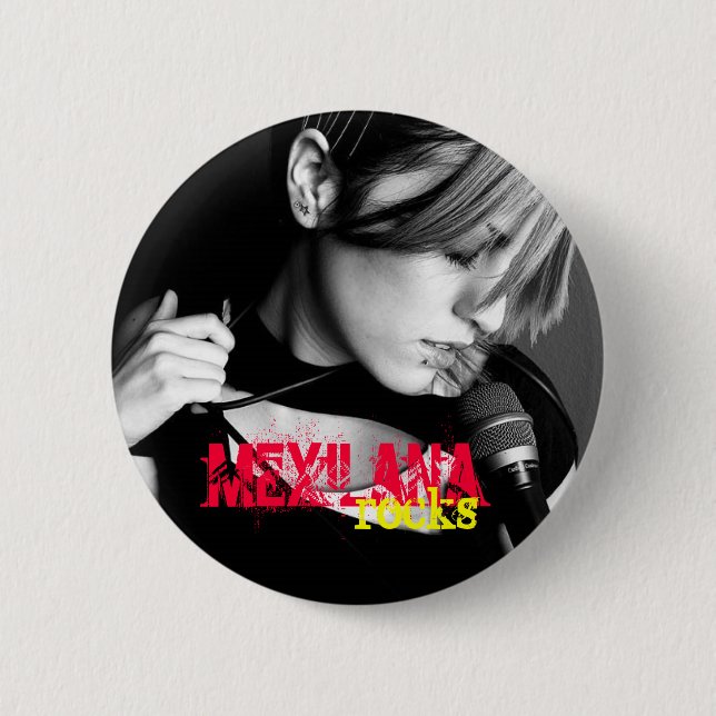 Badge Rond 5 Cm Bouton de roches (Devant)