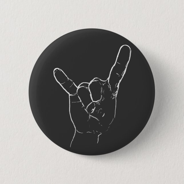Badge Rond 5 Cm Bouton de rock (Devant)