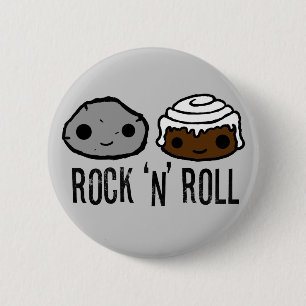 Badge Rond 5 Cm Bouton de rock