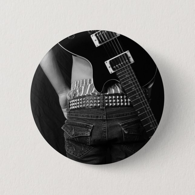 Badge Rond 5 Cm Bouton de Rockstar (Devant)