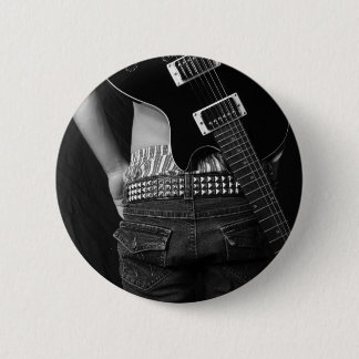 Badge Rond 5 Cm Bouton de Rockstar