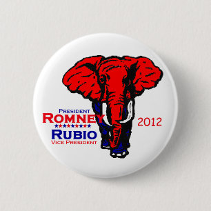 Badge Rond 5 Cm Bouton de Romney Rubio 2012