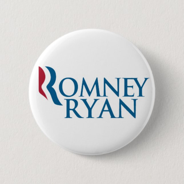 Badge Rond 5 Cm Bouton de Romney/Ryan 2012 (Devant)