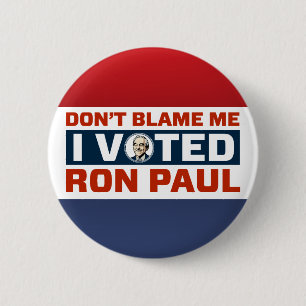 Badge Rond 5 Cm Bouton de Ron Paul