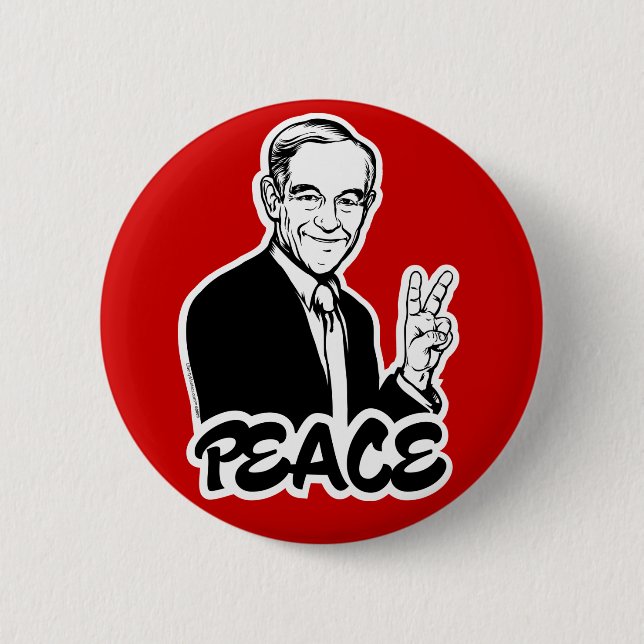 Badge Rond 5 Cm Bouton de Ron Paul (Devant)