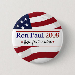 Badge Rond 5 Cm Bouton de Ron Paul 2008