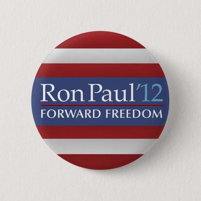 Badge Rond 5 Cm Bouton de Ron Paul 2012 (Devant)