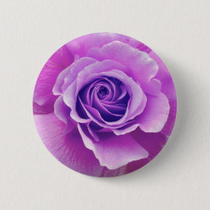 Badge Rond 5 Cm Bouton de rose de pourpre