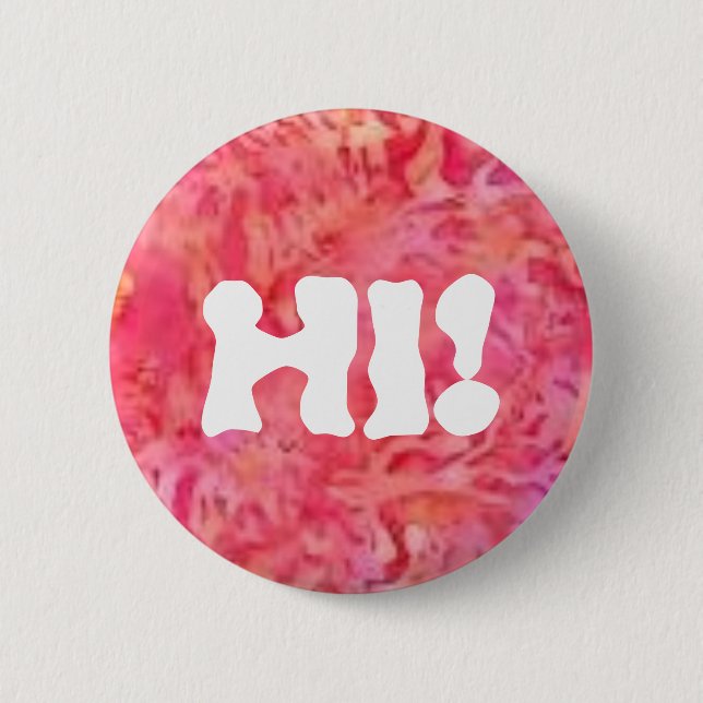 Badge Rond 5 Cm bouton de rose salut (Devant)