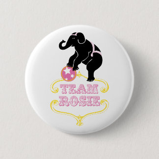 Badge Rond 5 Cm Bouton de Rosie d'équipe