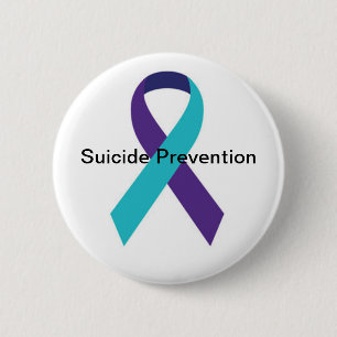 Badge Rond 5 Cm Bouton de ruban de conscience de suicide