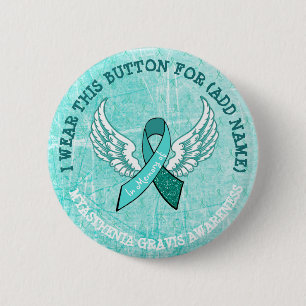 Badge Rond 5 Cm Bouton de ruban en mémoire du MG Warrior Awareness