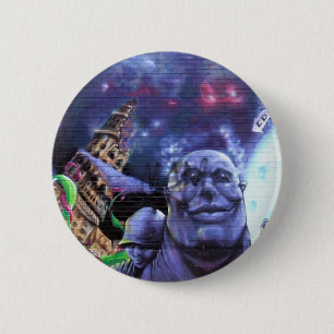 Badge Rond 5 Cm Bouton de sac à dos de graffiti de Montréal