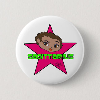 Badge Rond 5 Cm Bouton de Sagittaire