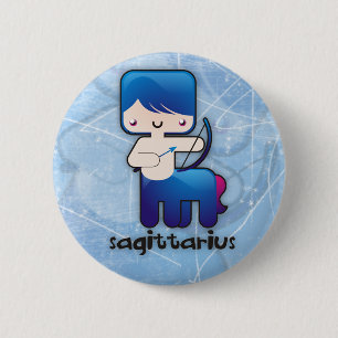 Badge Rond 5 Cm Bouton de Sagittaire