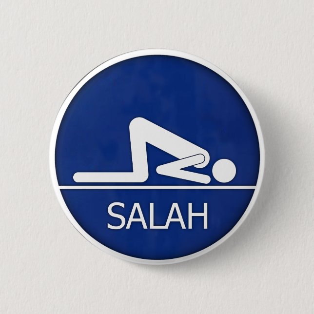 Badge Rond 5 Cm Bouton de Salah (Devant)