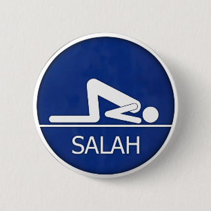 Badge Rond 5 Cm Bouton de Salah