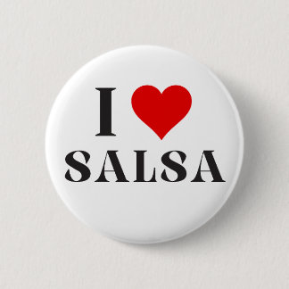 Badge Rond 5 Cm Bouton de salsa cardiaque