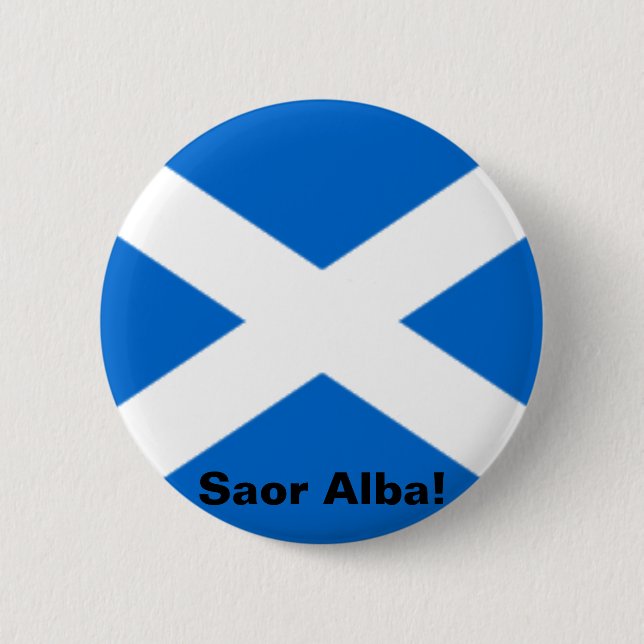 Badge Rond 5 Cm Bouton de Saltire (Devant)