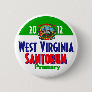 Badge Rond 5 Cm Bouton de Santorum la VIRGINIE OCCIDENTALE