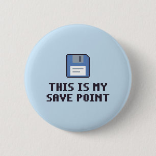 Badge Rond 5 Cm Bouton de sauvegarde pour neurodivergents