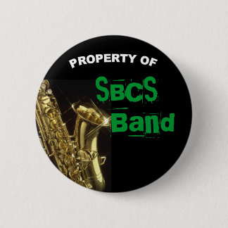 Badge Rond 5 Cm Bouton de saxophone pour la bande