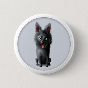 Badge Rond 5 Cm Bouton de Schipperke