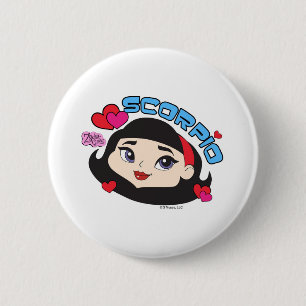 Badge Rond 5 Cm Bouton de Scorpion