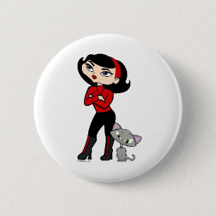 Badge Rond 5 Cm Bouton de Scorpion