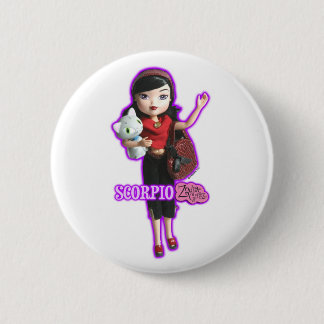 Badge Rond 5 Cm Bouton de Scorpion