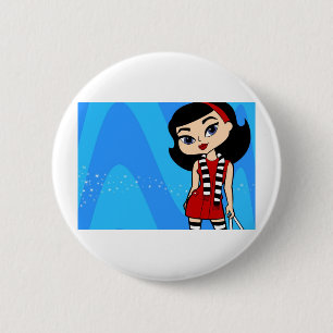 Badge Rond 5 Cm Bouton de Scorpion