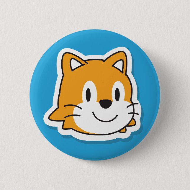 Badge Rond 5 Cm Bouton de ScratchJr (Devant)