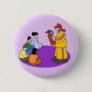 Badge Rond 5 Cm Bouton de sécurité incendie
